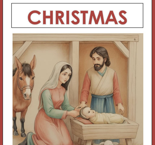 Christmas - The birth of Jesus - coloring book